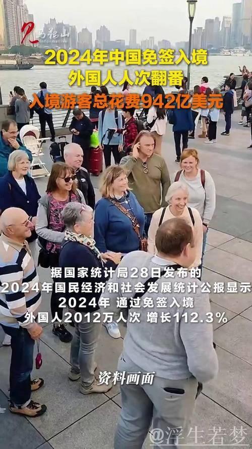 2024年我国外国人免签入境量增长一倍